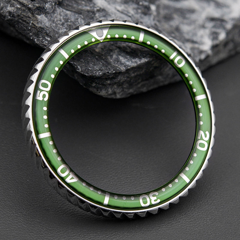 SKX007/SRPD Silver Turbine Bezel