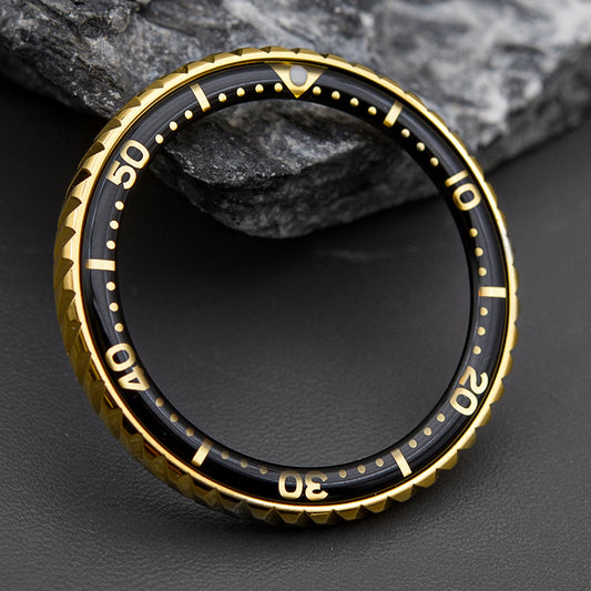 SKX007/SRPD Gold Turbine Bezel