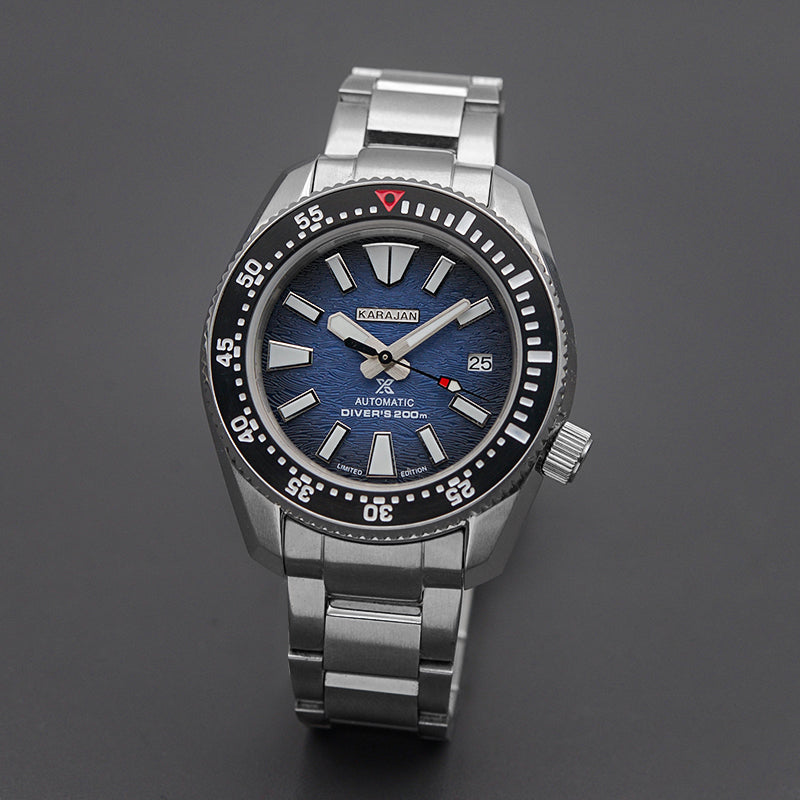 W1004 Black-Gold Automatic Dive Watch