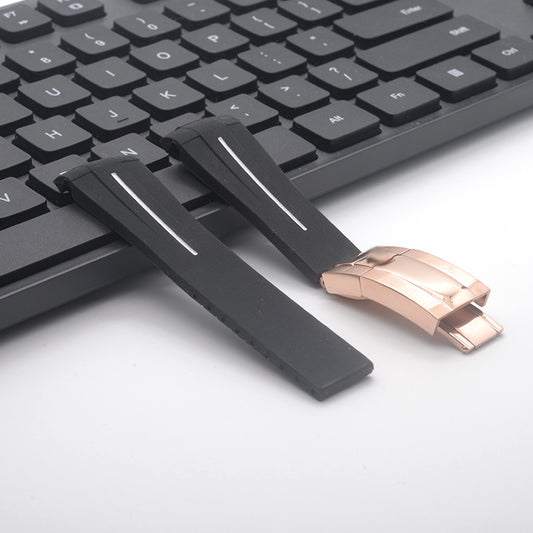 BAN2003 Black Rubber Strap