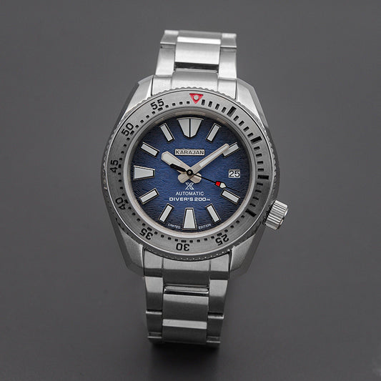 W1004 Black-Gold Automatic Dive Watch