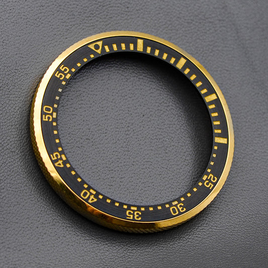 SKX007/SRPD Gold Knurled Bezel