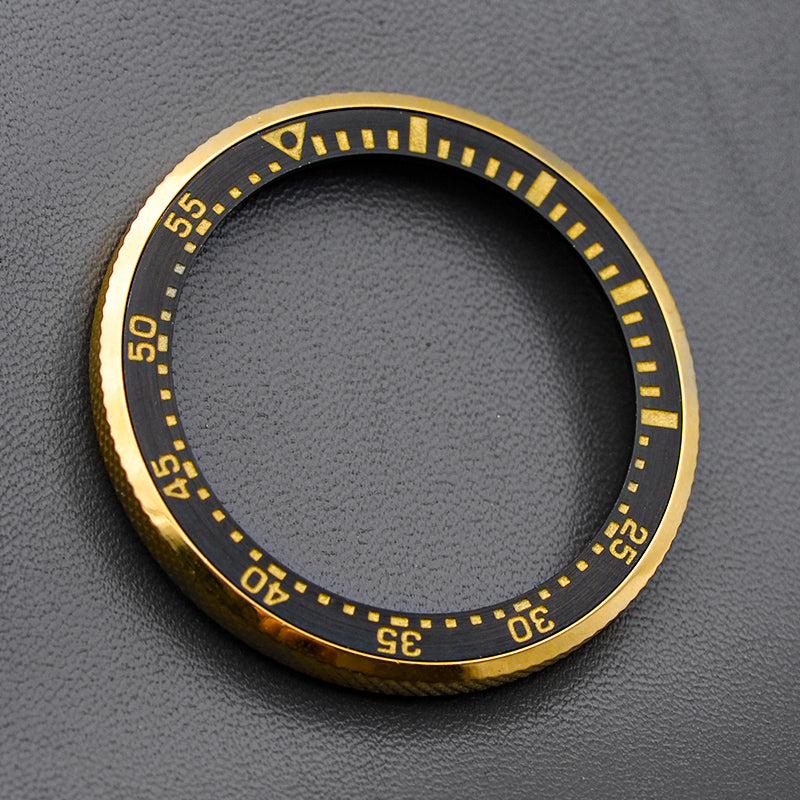 SKX007/SRPD Gold Knurled Bezel