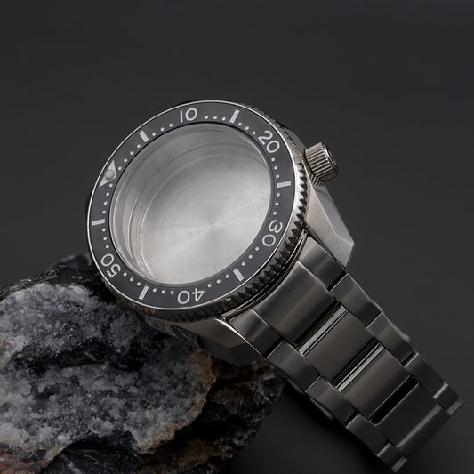 SPB185 SPB187 Silver Watch Case Set with Steel Bracelet