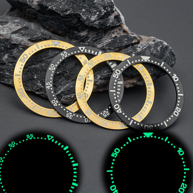 SPB185: Steel Gold Bezel Insert