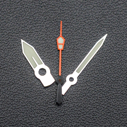 H1048 Samura Silver Orange Hands with Luminous