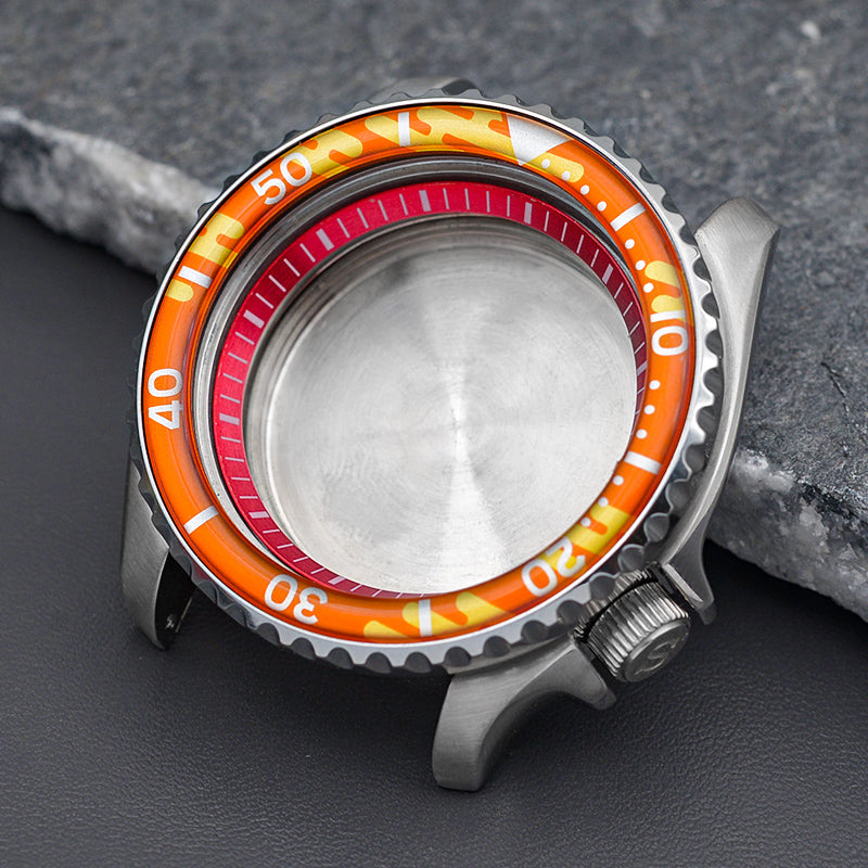 SKX007/SRPD Silver Wactch Case Set-3.8 Crown ( Caseback Included)