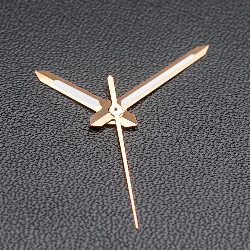 H1008 Sword Style Rose Gold Hands with Luminous