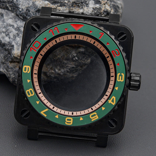 Black Square Case Mod Watch Case Set