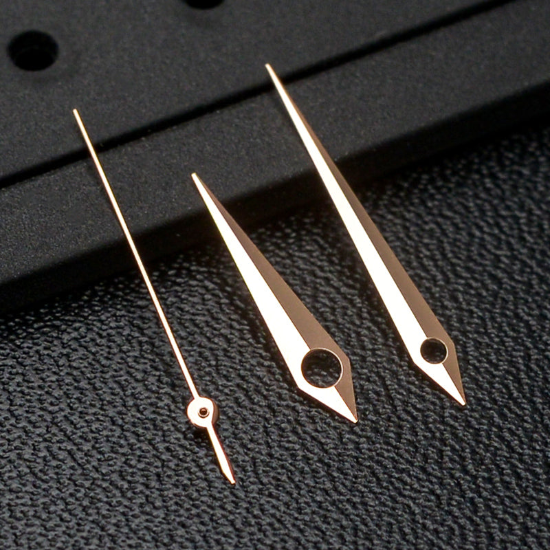 H1030 Тонкий комплект стрелок из розового золота