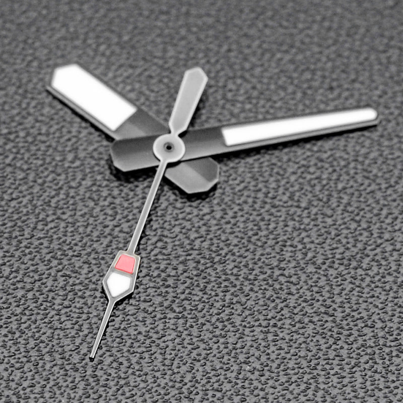 H1015 MM300 Black Hands with Luminous