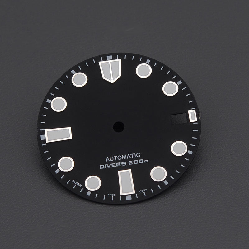 DIA-2011 Sunburst Blue Black NH35 Dial (Date Only)