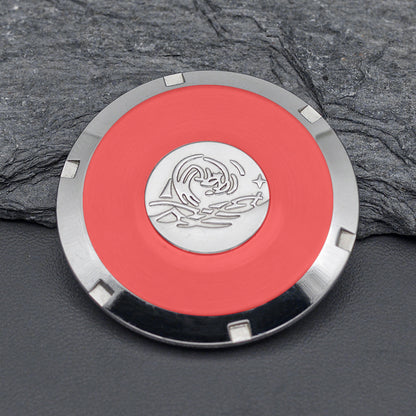 Can customize laser engraving Silver Wave Sealed Watch Caseback