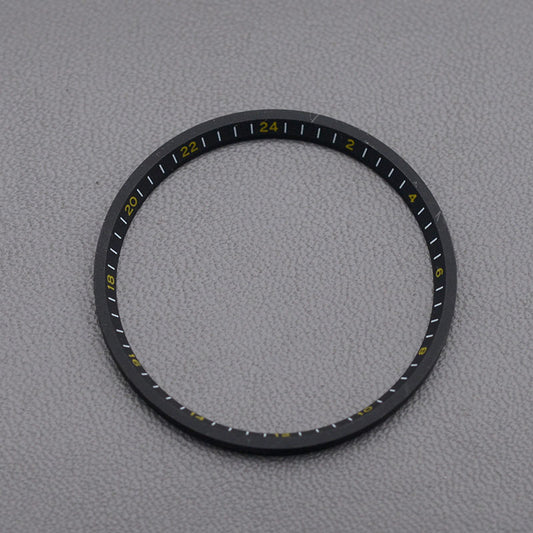 31.4x27.5mm Plastic Black Chapter Ring with Gold Numbers