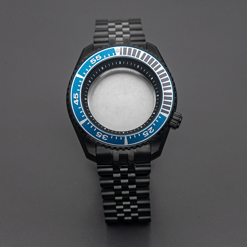 PROSPEX Black Watch Case with Black Steel Bracelet