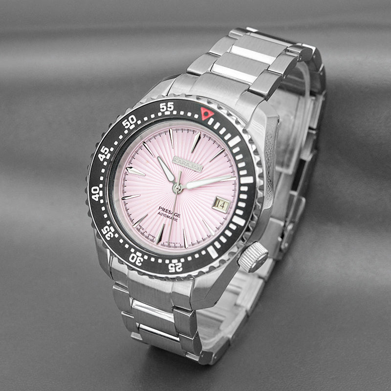 SPB185 SPB187 Silver Watch with Pink Dial