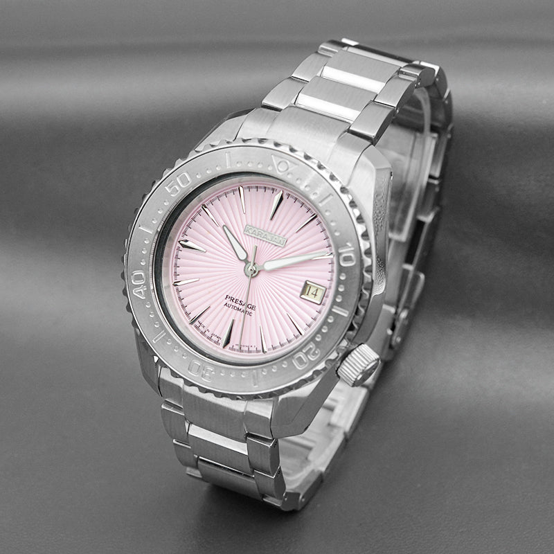 SPB185 SPB187 Silver Watch with Pink Dial