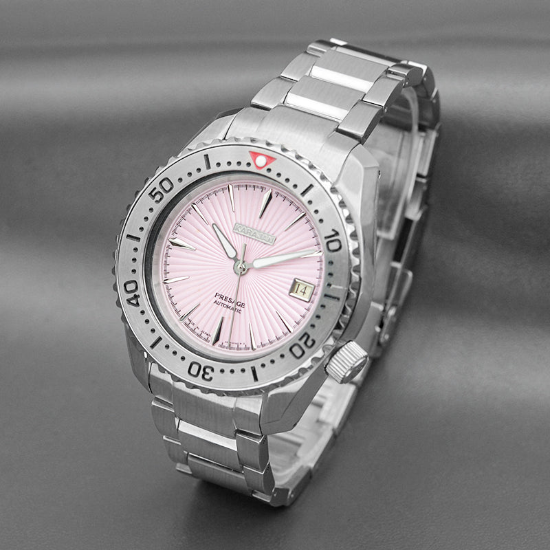 SPB185 SPB187 Silver Watch with Pink Dial