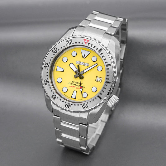 SPB185 SPB187 Silver Watch with Yellow Dial