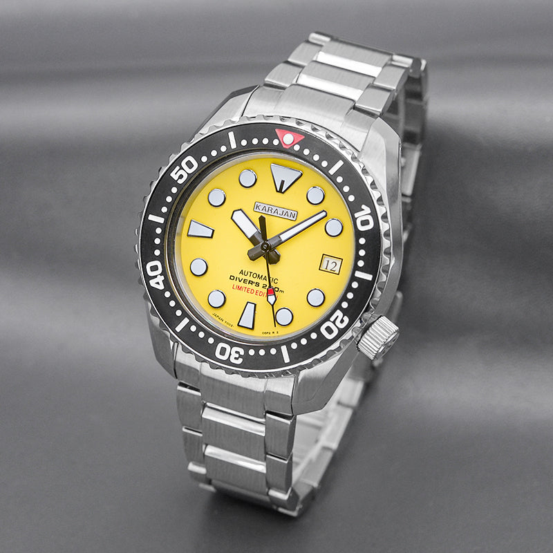 SPB185 SPB187 Silver Watch with Yellow Dial