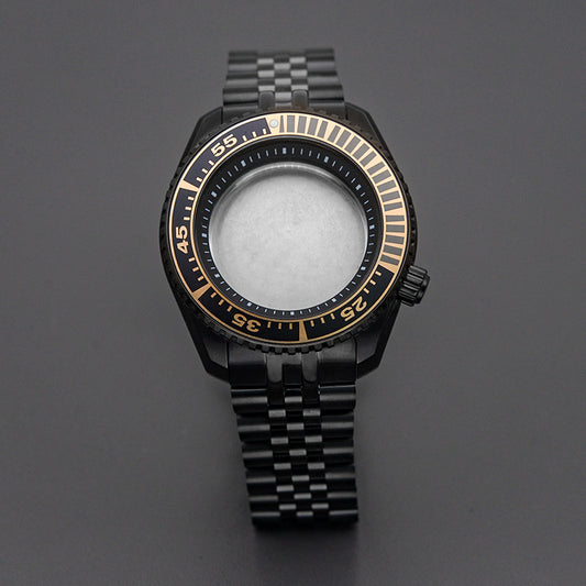 PROSPEX Black Watch Case with Black Steel Bracelet