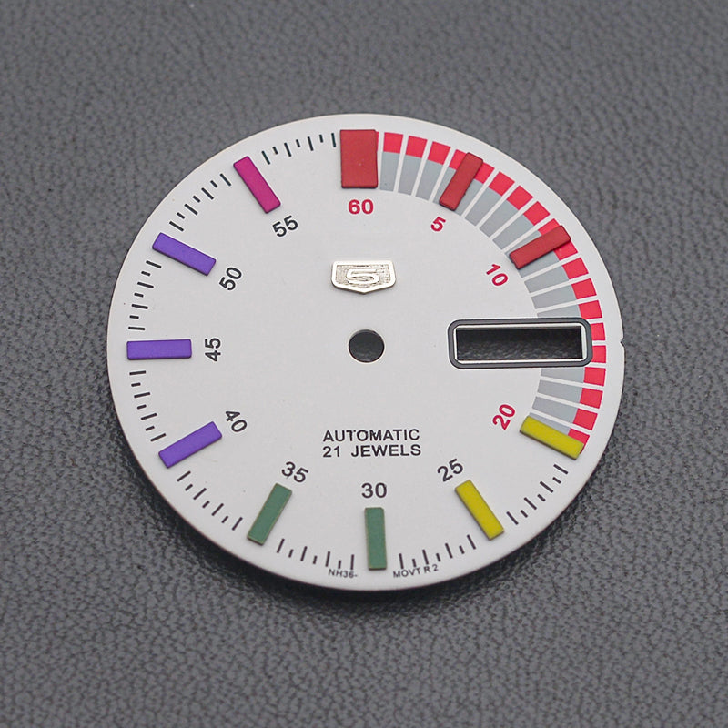 DIA-1065 Rainbow Multiple Color NH36 Dial