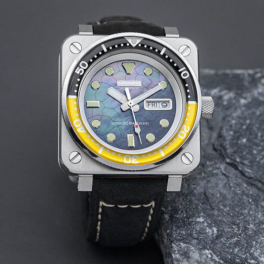 KARAJAN Mod Square Case Watch With Resin Insert