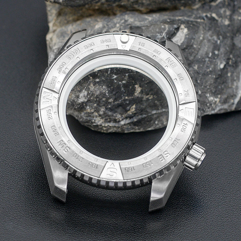 NEW PROSPEX Silver Watch Case with Black Chapter Ring