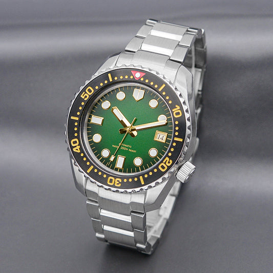 SPB185 SPB187 Silver Watch with Green Dial