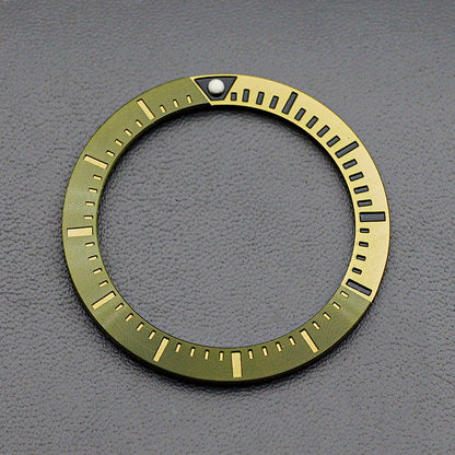 37x30mm Aluminium Green Yellow Bezel Insert