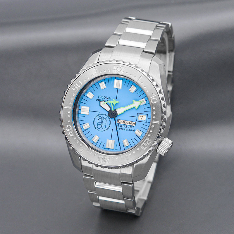 SPB185 SPB187 Silver Watch with Blue Dial