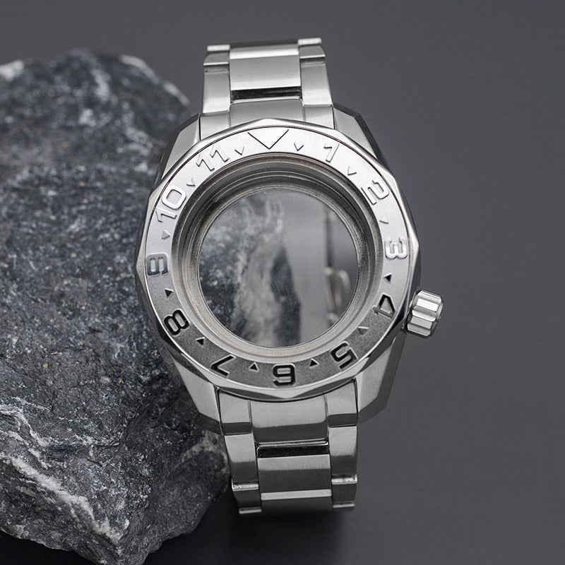 SPB185 SPB187 Silver Watch Case Set with Steel Bracelet