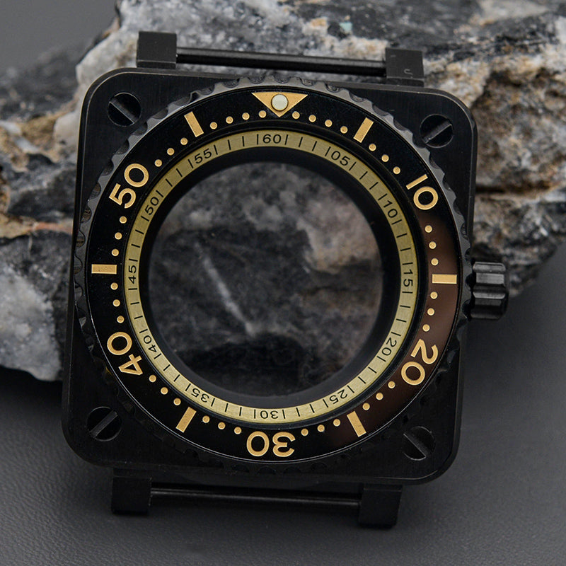 Black RoseGold Case with Slim Bezel Watch Case Set