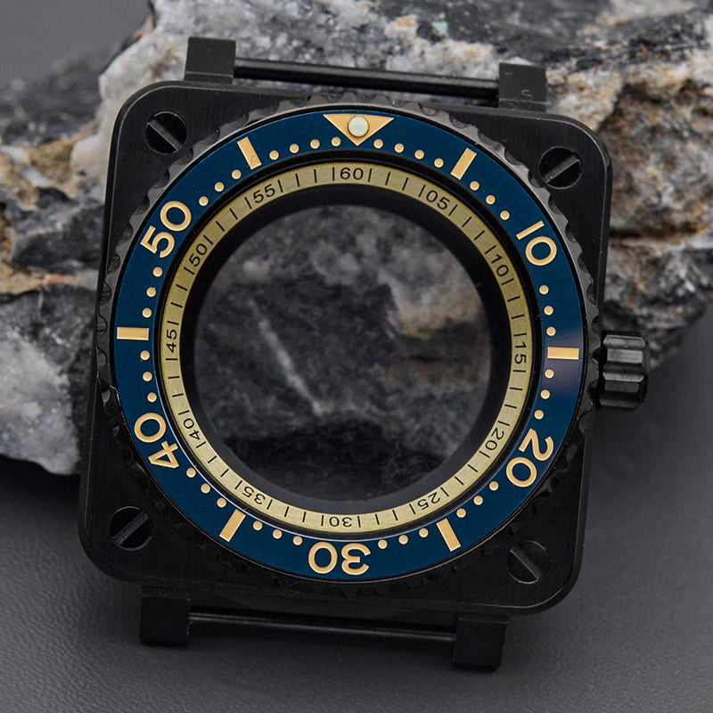 Black RoseGold Case with Slim Bezel Watch Case Set