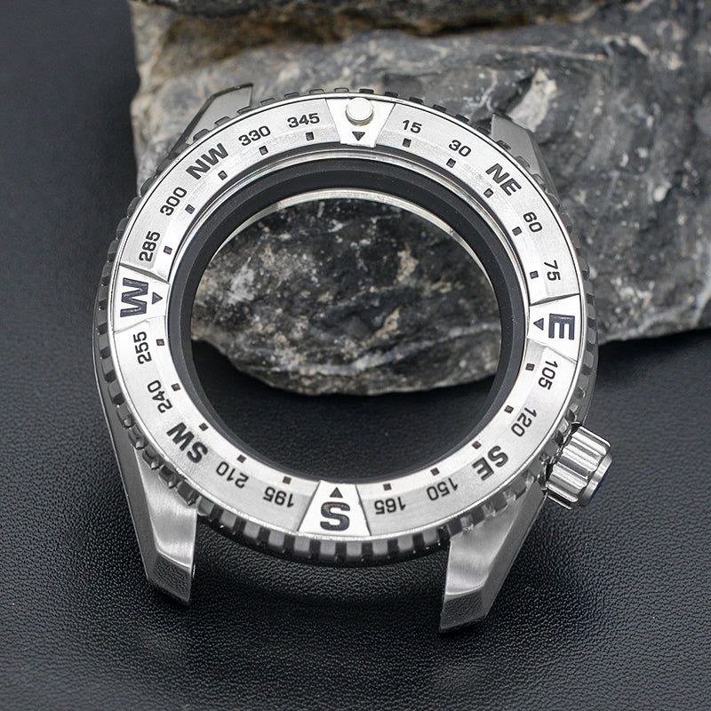 NEW PROSPEX Silver Watch Case with Black Chapter Ring