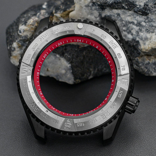 PROSPEX Black Watch Case Set with LX SNR025 Red Insert