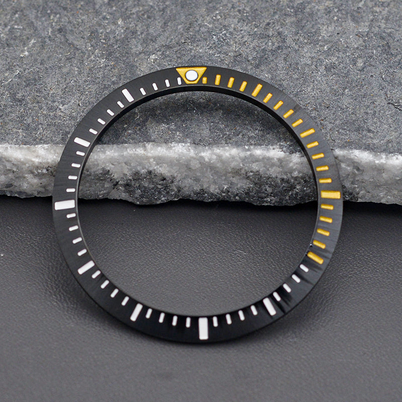 Black Gold Samurai Stainless Steel Bezel Insert