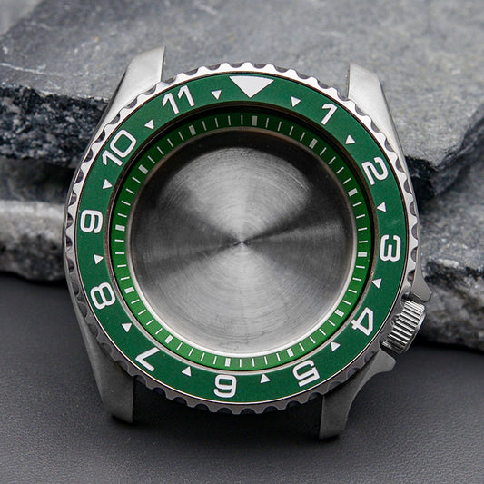 SKX007/SRPD Green Wactch Case Set-3.8 Crown ( Caseback Included)