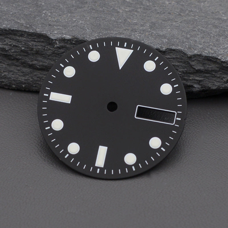 DIA-1069 Simple black dial for NH35 NH36 with Lume