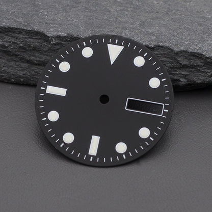 DIA-1069 Simple black dial for NH35 NH36 with Lume