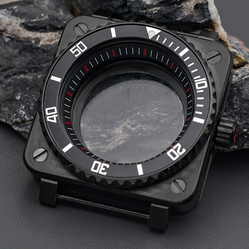 Watch Case Inner Bezel Black Brown Case with Slim Bezel Watch Case Set – KARAJAN