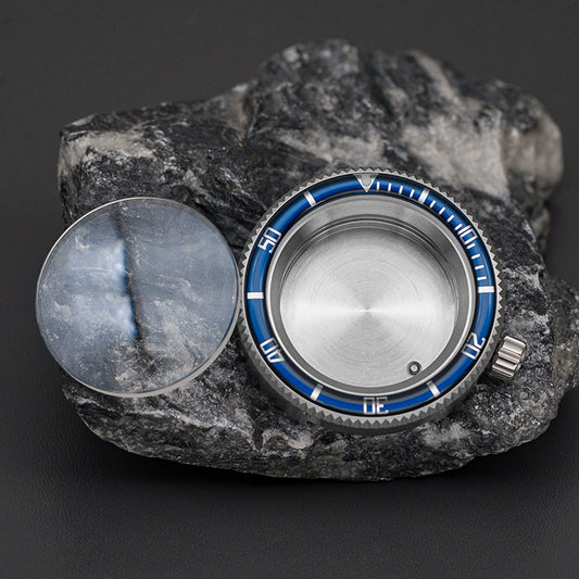 Silver Blue Tuna Canned Watch Case Set