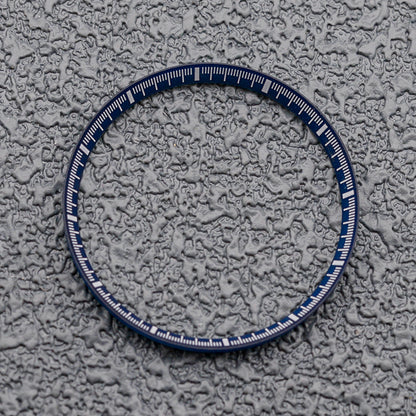 30.5mm Plastic Blue Chapter Ring with White Thin Finish