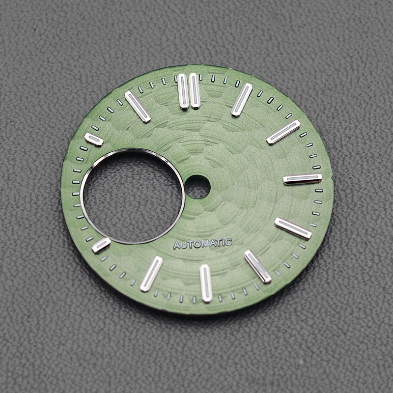 DIA-1061 Green Open Heart NH38 Dial