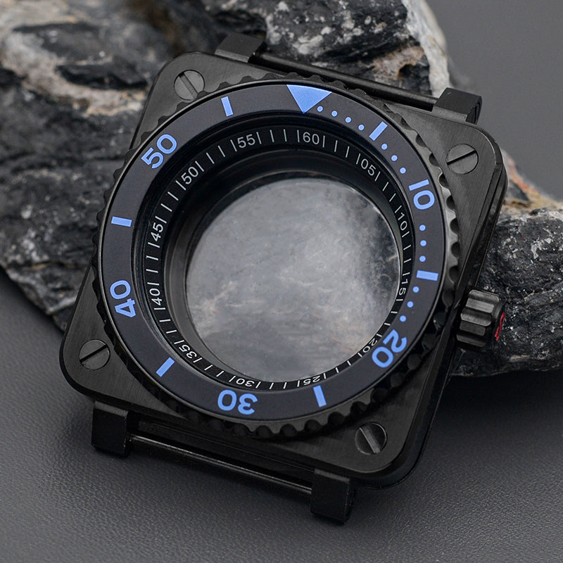 Watch Case Inner Bezel Black White Case with Slim Bezel Watch Case Set – KARAJAN