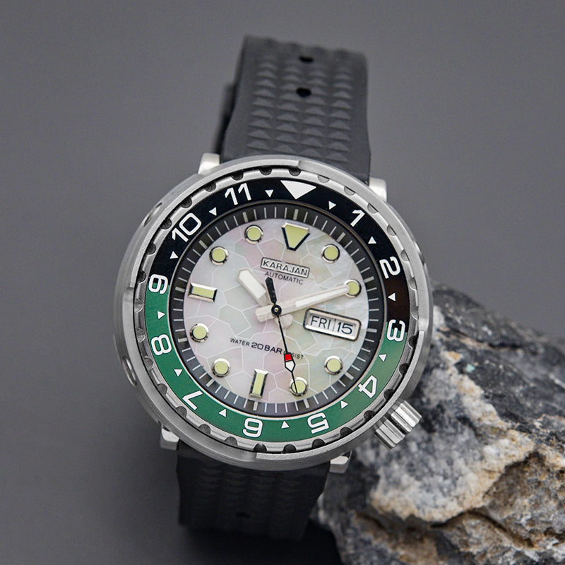 KARAJAN Mod Silver Tuna Dive Watch