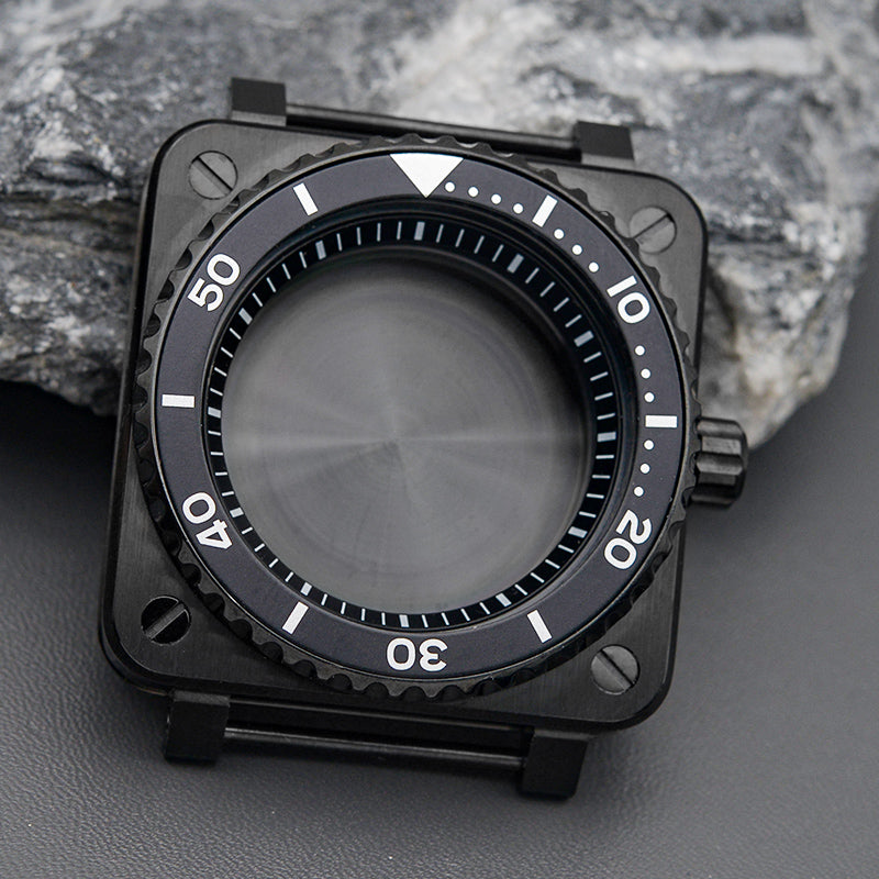 Watch Case Inner Bezel Black Orange Case with Slim Bezel Watch Case Set – KARAJAN