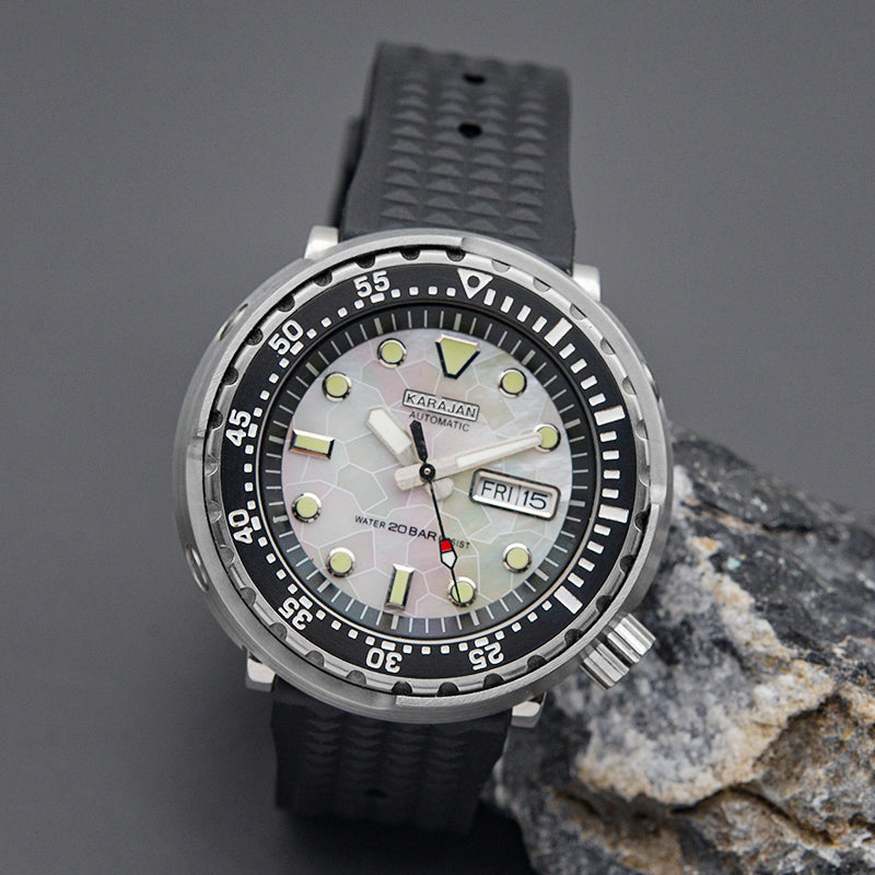 KARAJAN Mod Silver Tuna Dive Watch