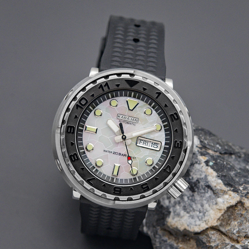 KARAJAN Mod Silver Tuna Dive Watch