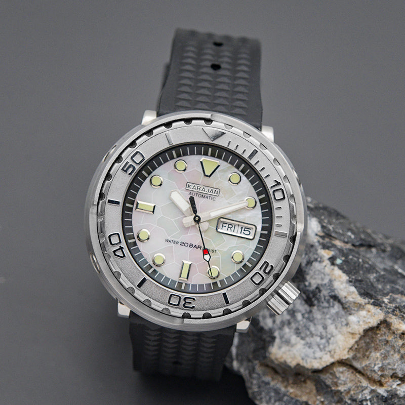 KARAJAN Mod Silver Tuna Dive Watch